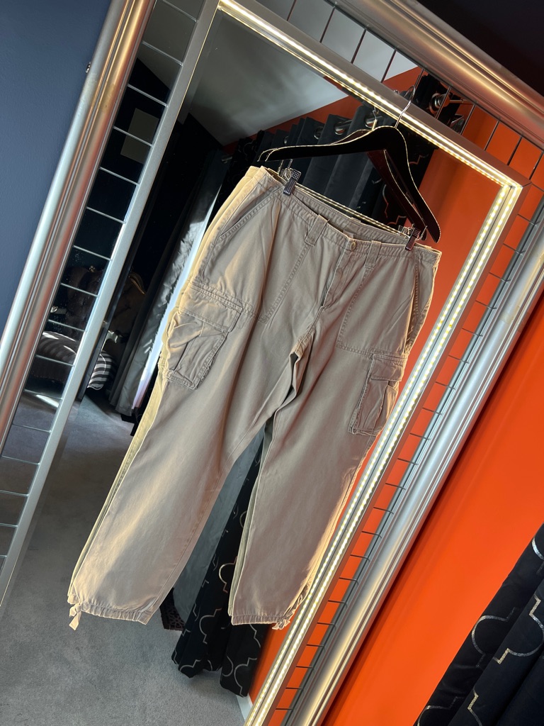 London Jean Archival High-Rise Cargo Trousers